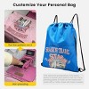 Drawstring Backpack is a must-have for outdoor hiking/fitness, with a simple design and strong waterproof - 4 of 4