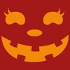 Juniors Womens CHIN UP Halloween Jack o' Lantern Face T-Shirt - 2 of 4
