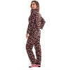 #followme  Womens Printed Microfleece Button Front PJ Pant Set with Socks / Winter Pajamas - 2 of 4