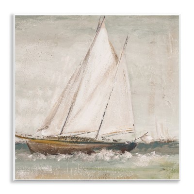 Stupell Industries Traditional Sailboat at Sea, 12" x 12"