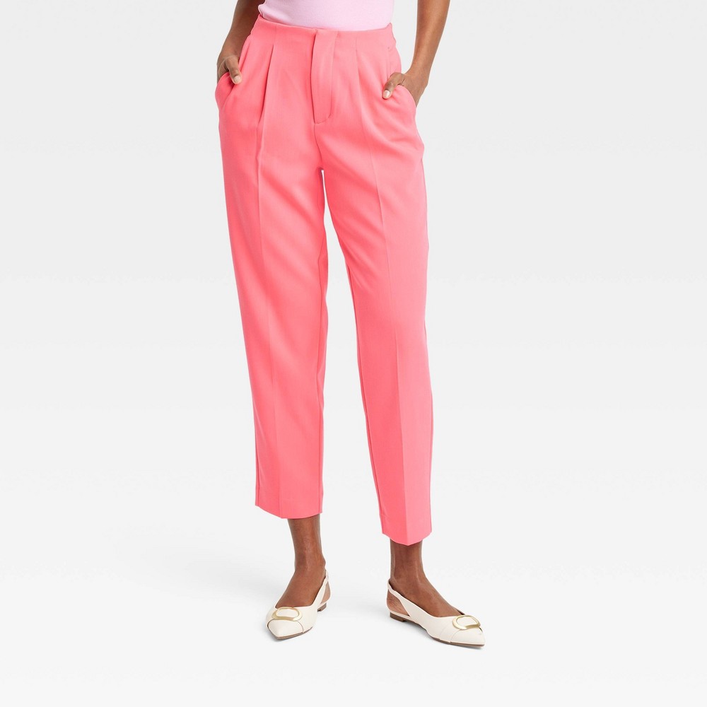 Womens High-Rise Tailored Trousers