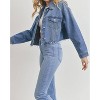 Women's Cropped Friend Jacket - JUST BLACK DENIM - 2 of 4