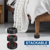 Unique Bargains Adjustable Anti-Slip Chair Table Round Furniture Risers 4 Set - 4 of 4