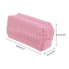 Unique Bargains 1 Pc Woven Pencil Case Braided Style Drawstring Makeup Bag for Vacation Knitting - 2 of 4