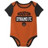 MLS Houston Dynamo Infant Boys' 3pk Bodysuit - 4 of 4