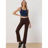 Allegra K Women’s Denim Sleeveless Square Neck Cropped Stretch Tank Top - 3 of 4