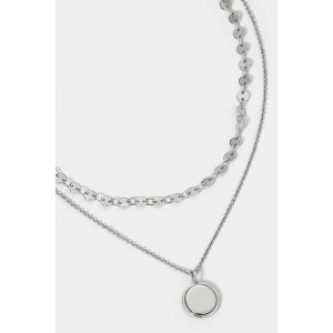 ROSALIA LAYERED COIN NECKLACE - 1 of 4