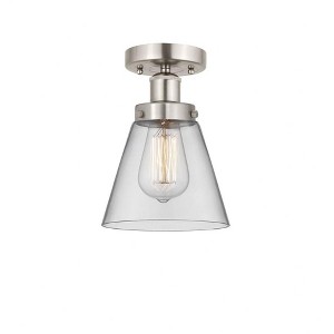 Cone - 1 Light Semi-Flush Mount In Industrial Style-8.25 Inches Tall and 6.5 Inches Wide - 1 of 1