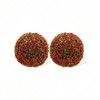 Artificial Topiary Balls - Set of 2 Red Rose Decor with Hanging Chains and Zip Tiles - Indoor/Outdoor Use - 4 of 4