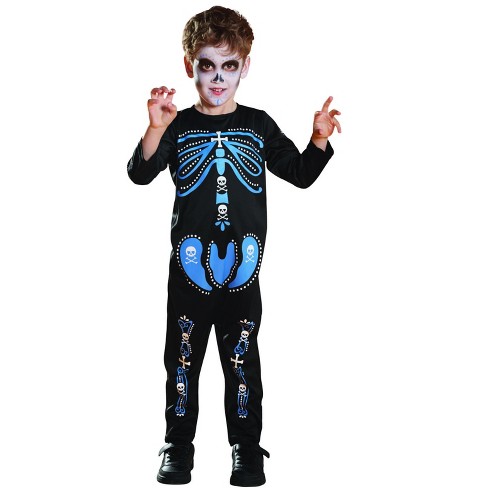 Scary Skeleton Men's Tuxedo Shirt Halloween Costume 