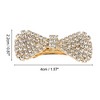 Unique Bargains Grace Crystal Bow Hair Barrettes 1 Pc - 4 of 4