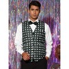 Lars Amadeus Men's Slim Fit V-Neck Sleeveless Polka Dots Pattern Vest - 2 of 4