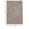 Colonial Mills Corsica Braided Rug, Lake Blue 2'x3', Rectangle Shape - 2 of 2