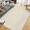 Area Rug - Modern Stripe Style Ultra-Thin Low Pile Carpet for Living Room, Bedroom, Office, Non Slip Washable - 3 of 4