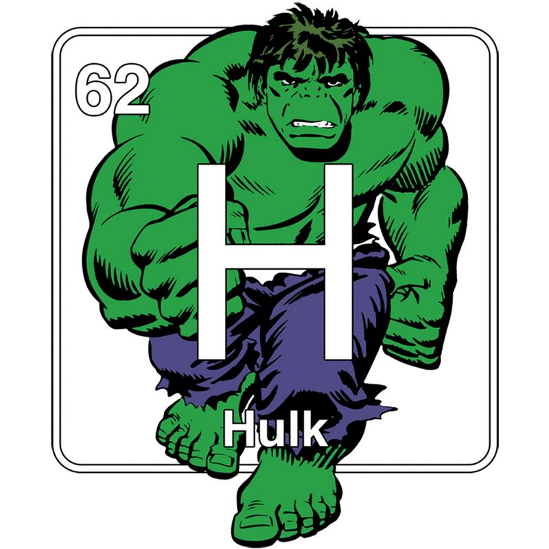 Men's Marvel Hulk Periodic Table Baseball Tee, 2 of 5