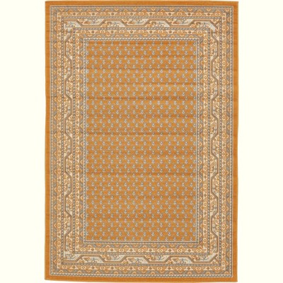 SoHo Chic 4' x 6' Orange Synthetic Flat Woven Area Rug