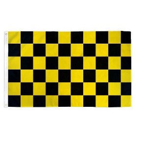 Maison 3'x5' ft Checkered Poly Flag For Indoor & Outdoor Use - Great For Race Day!! - Available In Different Bold Colors - 1 of 3