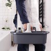2-Pack Large Cleaning Caddy with Handle, Portable Plastic Tote Organizer for Shower, Bathroom, Kitchen Under Sink Storage - 4 of 4