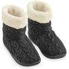 Collections Etc Cable Knit Boot Slippers - 2 of 4
