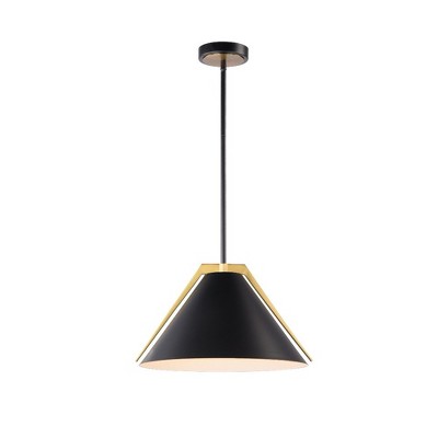 Artcraft Lighting Baltic 1 - Light Pendant in  Black/Brushed Brass