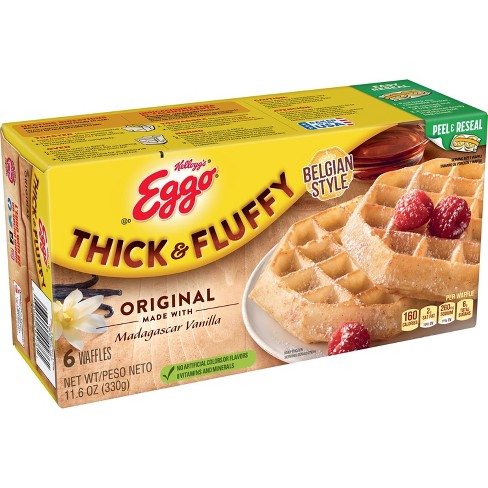 Kellogg's Eggo Thick & Fluffy Original Frozen Waffles - 11.6oz/6ct - image 1 of 4