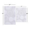 Knightsbridge Stylish And Comfortable Traditional Diamond Design 2 PC Cotton Bath Rug Set 20"x30" & 24"x40" Aqua - 3 of 4