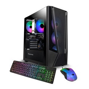 iBUYPOWER Trace Mesh Gaming PC Desktop - AMD Ryzen 5 5500, NVIDIA GeForce RTX 5050 8GB, 16GB DDR4 Non-RGB RAM, 1TB NVMe SSD - 1 of 4
