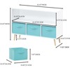 ALEXOUN Kids Bookshelf with 3 Collapsible Fabric Drawers - Practical, Simple Design,Easy to Convert Shelves for Bedroom,Nursery,Playroom - 3 of 4