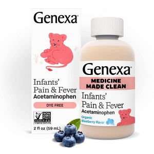 Genexa Infant's Acetaminophen Pain and Fever - Blueberry Liquid - 2 fl oz - 1 of 4