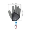 Unique Bargains Fishing Waterproof Non-Slip Puncture Resistant Fishing Gloves Grey 1 Pc - 2 of 4