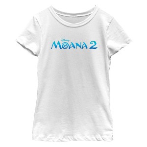 Girl's Moana 2 Official Logo T-Shirt - 1 of 4