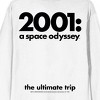 2001 A Space Odyssey Man In Space Suit Crew Neck Long Sleeve White Adult Tee - 4 of 4