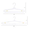 REGALWOVEN Non-Slip Plastic Adjustable Durable Clothes Hangers 10Pcs - 2 of 4