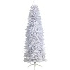 7ft. Slim White Artificial Christmas Tree with 995 Branches – Elegant Seasonal Holiday X-Mas Glow - 2 of 4
