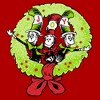 Men's Dr. Seuss The Cat in the Hat Joy Christmas Wreath T-Shirt - image 2 of 4