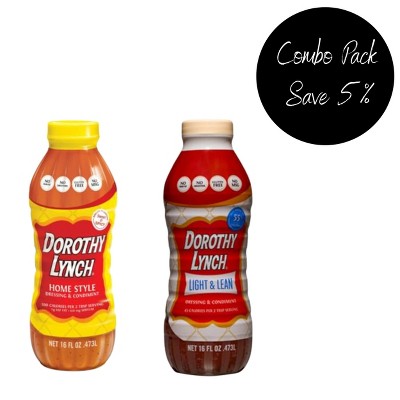 Dorothy Lynch Salad Dressing - 16 oz Homestyle & 16 oz Light & Lean