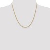 Black Bow Jewelry 1.9mm 14k Yellow Gold Diamond Cut Singapore Chain Necklace - 2 of 4