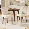 Okak 59" Dining Table Farmhouse Wood Dining Room Table Kitchen Table for Dining Room - 3 of 4