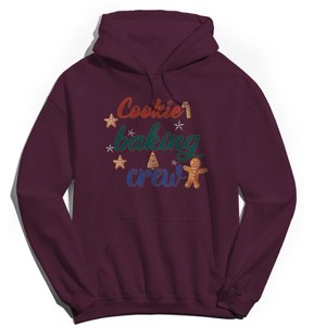 Rerun Island Men's Christmas Cooking Baking Crew Long Sleeve Graphic Cotton Hoodie - 1 of 1