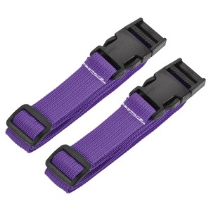 Unique Bargains Travel Luggage Adjustable Buckle Belt Utility Strap 2 Pcs - 1 of 4