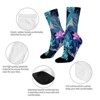 Tropical Print Women Printed Crew Socks Funny Funky Socks Soft Polyester Novelty Gifts for Artists Men - 4 of 4