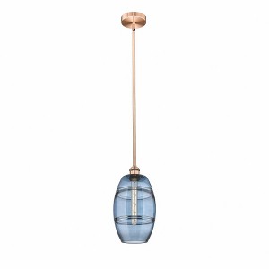 Vaz - 1 Light Stem Hung Mini Pendant In Industrial Style-9.38 Inches Tall and 8 Inches Wide - 1 of 1
