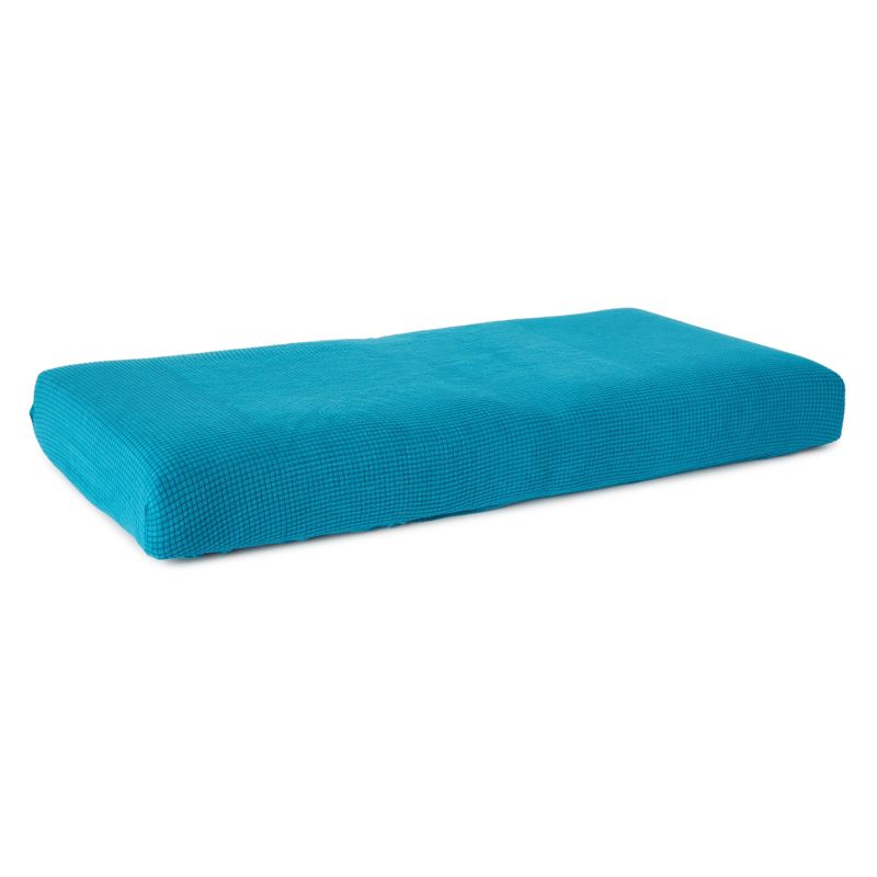 Juvale Large Stretch Couch Cushion, Replacement Slipcover for Couches, Sectionals, Armchairs, Patio Furniture, Campers, 59-70 Inch, Teal, 1 of 7