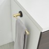 BWE 5-Piece Bath Hardware with Towel Bar Towel Hook Toilet Paper Holder and Towel Ring Set - 3 of 4