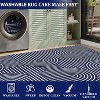 Modern Rainbow Striped Area Rug Washable Living Room Rugs Stain Resistant Non-Slip Backing Ultra-Thin Non Shedding,for Bedroom Playroom - 4 of 4