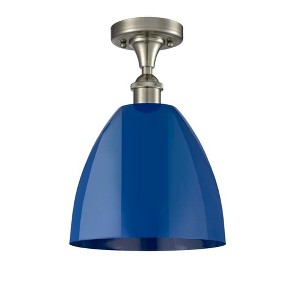 Plymouth Dome - 1 Light Semi-Flush Mount In Industrial Style-12.88 Inches Tall and 9 Inches Wide - 1 of 1