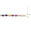 EVERLY JEWELRY |  Sterling Silver 10 1/3 CT TGW Aquamarine Amethyst Citrine Garnet Iolite Peridot Rhodolite Bracelet - 3 of 4