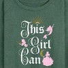 Women's - Disney Princess - This Girl Can Lightweight French Terry Wide Neck Long Sleeve Shirt - 2 of 4