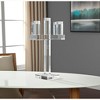 HomeRoots 20" Clear Faceted Crystal Tabletop Candelabra Candle Holder - 2 of 4