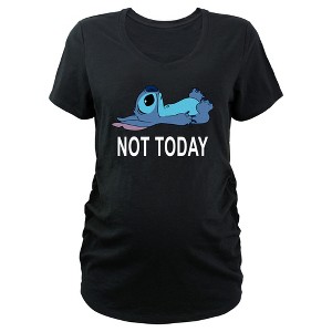 Women's Lilo & Stitch Alien Not Today Maternity T-Shirt - 1 of 3